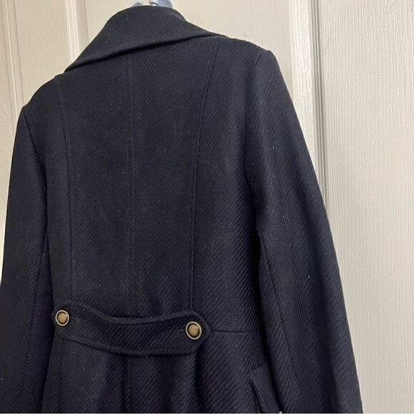 Gap Womens Navy Pea coat with pockets Size Medium - Picture 12 of 16